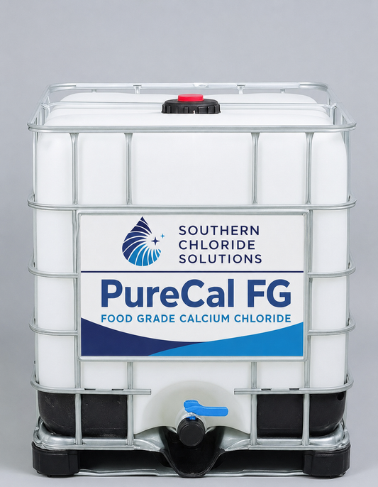 PureCal FG - 275 Gallon Liquid Calcium Chloride IBC FOOD GRADE