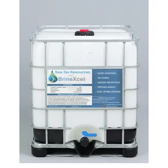 BrineXcel - 275 Gallon Liquid Calcium Chloride IBC Tech Grade