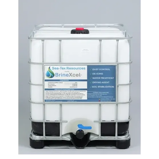 BrineXcel - 275 Gallon Liquid Calcium Chloride IBC Tech Grade